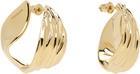 Ferragamo Gold Draped Earrings