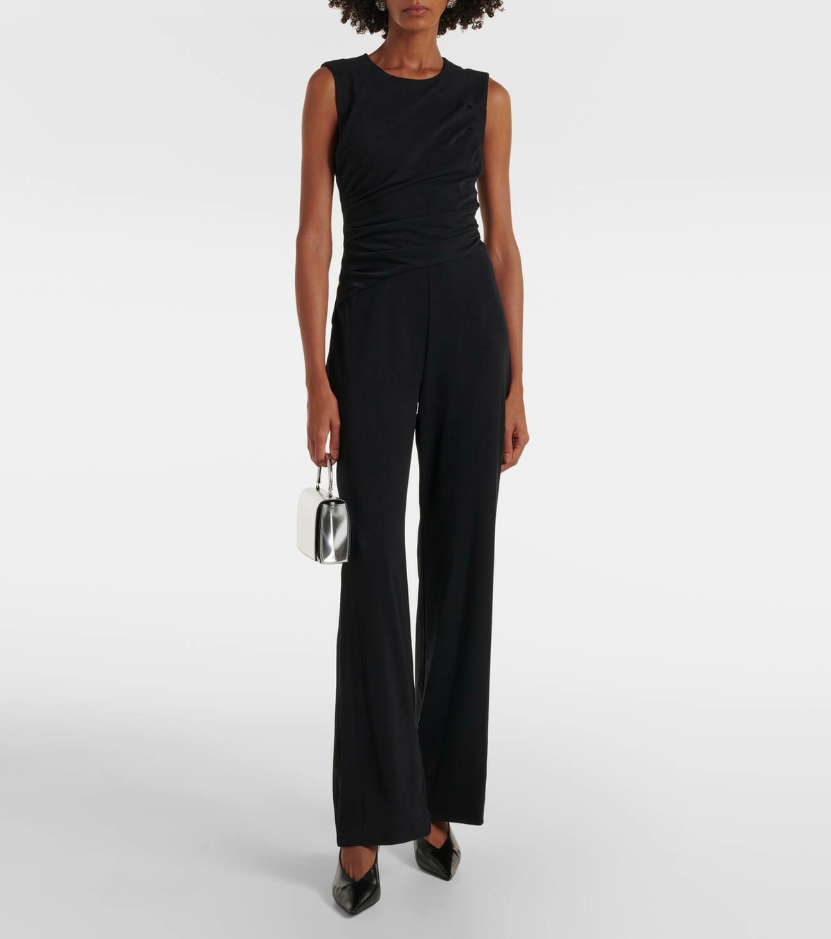 Staud Jagger draped jersey jumpsuit
