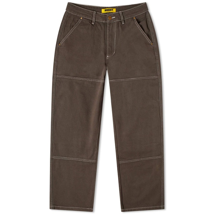 Photo: Butter Goods Men's Double Knee Work Pant in Charcoal