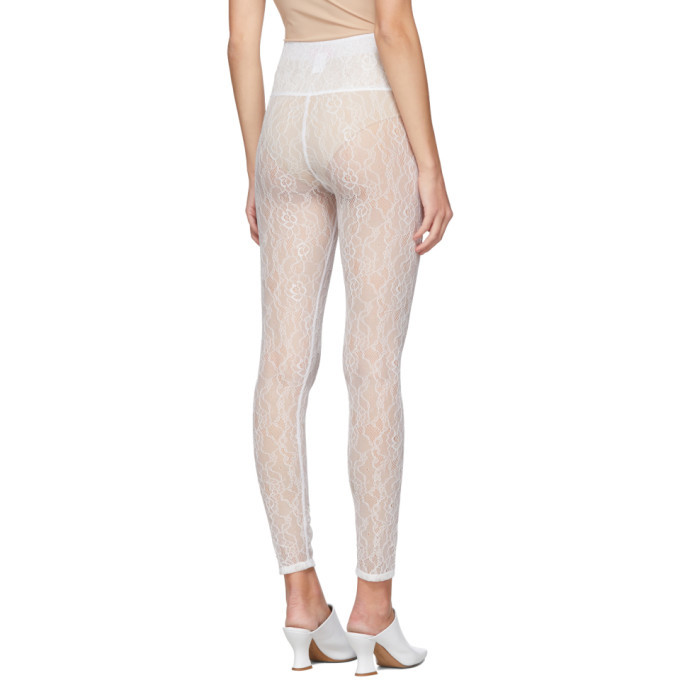 Commission SSENSE Exclusive White Lace Beach Leggings Commission