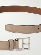 Dunhill - 3cm Suede Belt - Neutrals