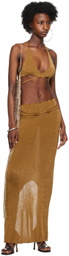 TYRELL SSENSE Exclusive Brown Camisole & Maxi Skirt Set