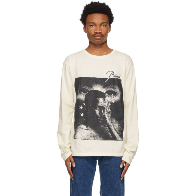 Photo: Rhude Off-White Long Sleeve Beauty T-Shirt