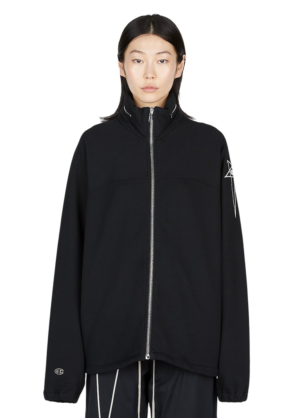 Rick Owens Taupe Moncler Edition Down Coyote Jacket Rick Owens