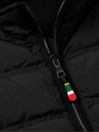 Orlebar Brown - Fitzroy Slim-Fit Panelled Merino Wool and Quilted Shell Down Gilet - Black