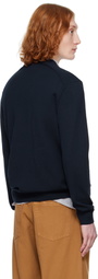 Maison Kitsuné Navy Bold Fox Head Patch Regular Cardigan