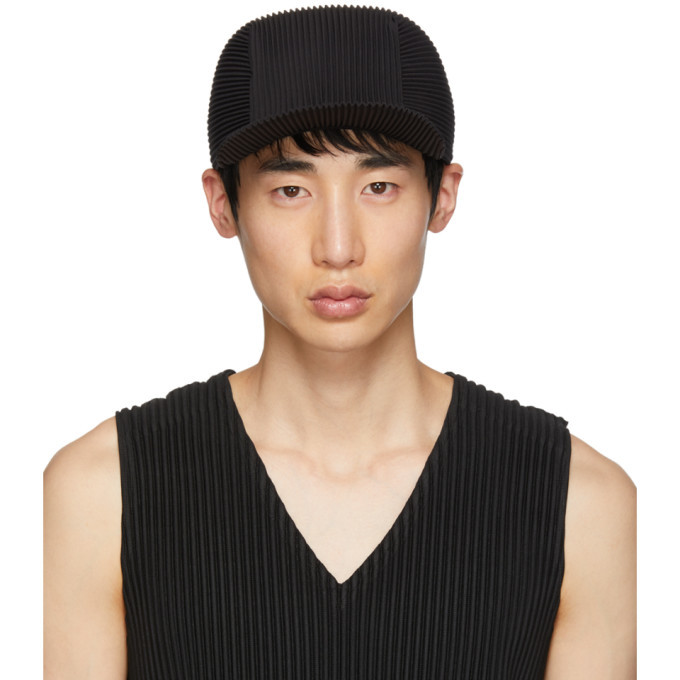 Homme Plisse Issey Miyake Black Pleated Cap Homme Plisse Issey Miyake