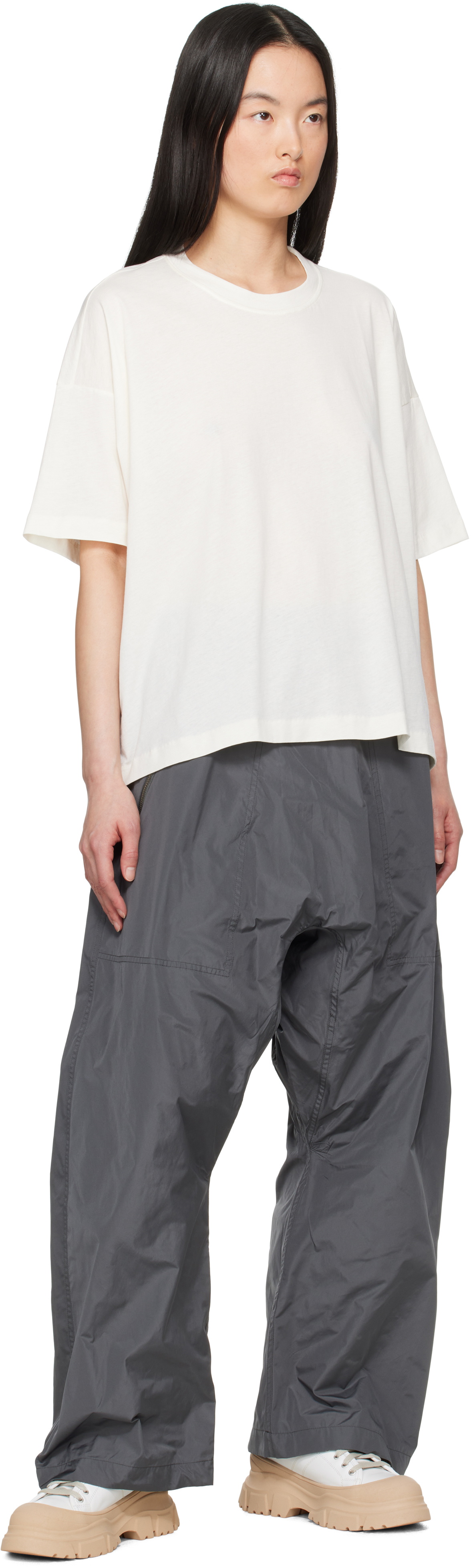 Sofie D'Hoore Off-White Tilly C-Neck Short Sleeve Oversize T-shirt