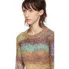 Acne Studios Multicolor Cropped Mohair Sweater