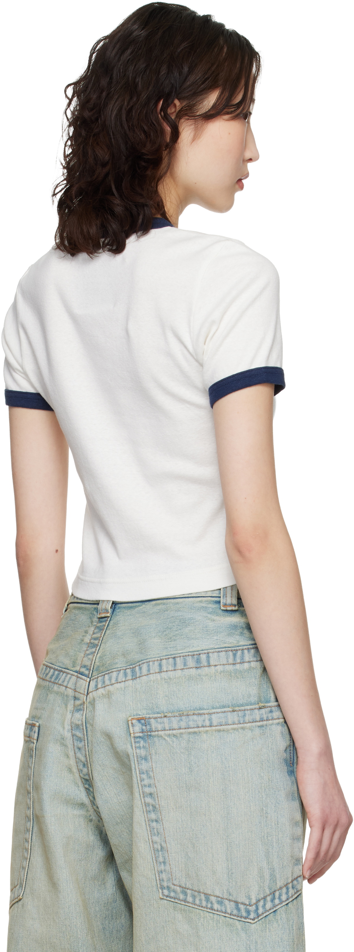Maison MIHARA YASUHIRO Off-White Fruit Printed Ringer Mini T-shirt