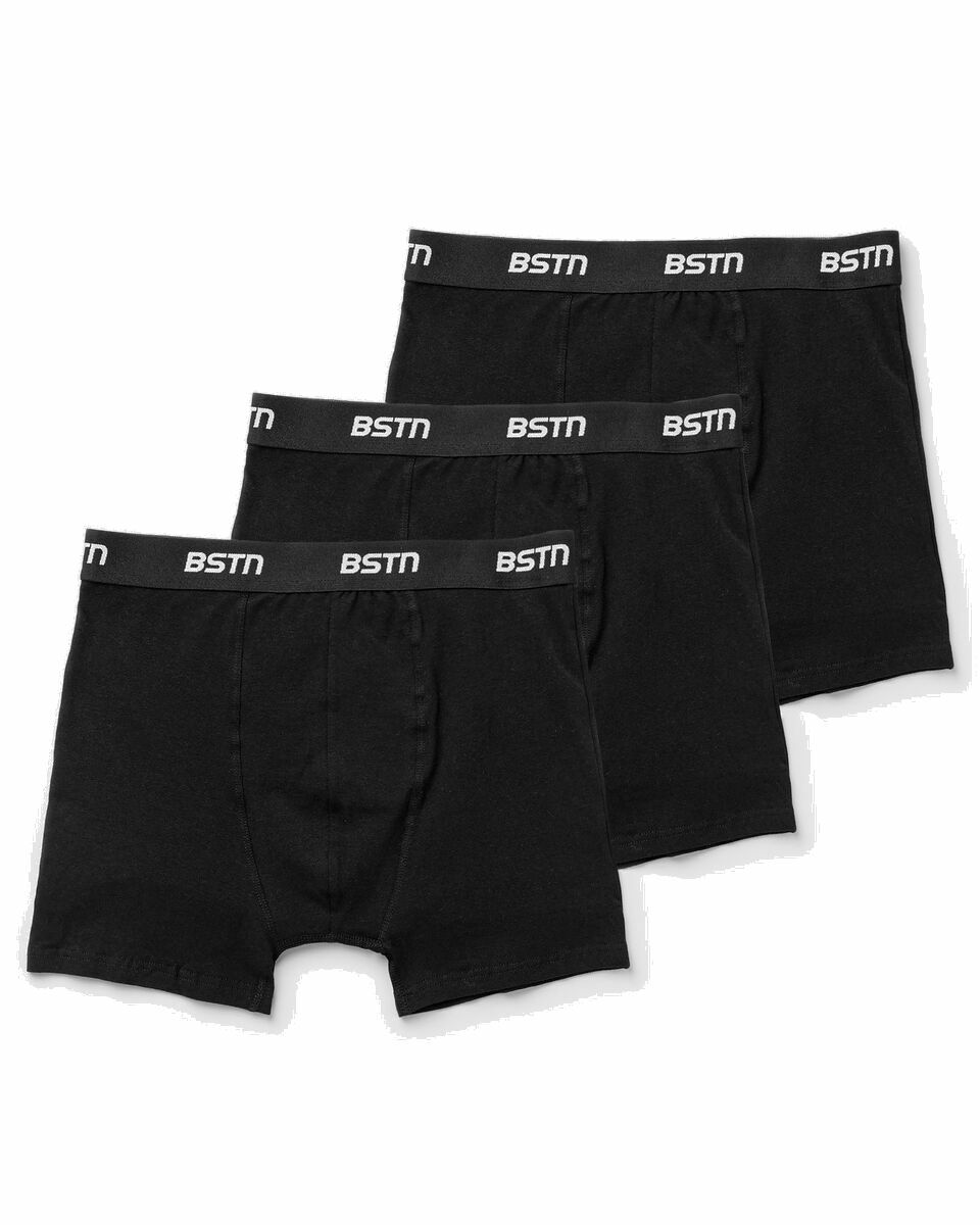 Photo: Bstn Brand Bstn Boxershorts 3 Pack Black - Mens - Boxers & Briefs