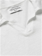 Officine Générale - Simon Linen Polo Shirt - White
