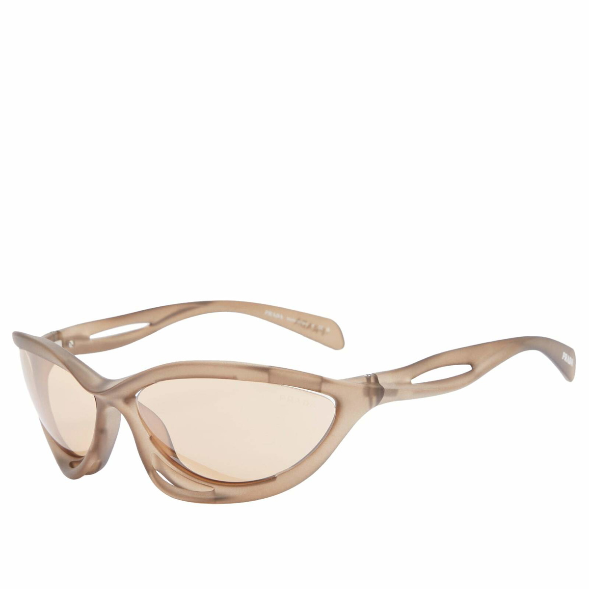 Prada Eyewear Men's A26S Sunglasses in Loden Frosted/Orange Mirror 