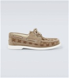 Gucci GG canvas boat shoes