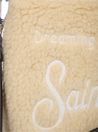 MC2 Saint Barth Beige Sherpa Bandanna Logo Pochette