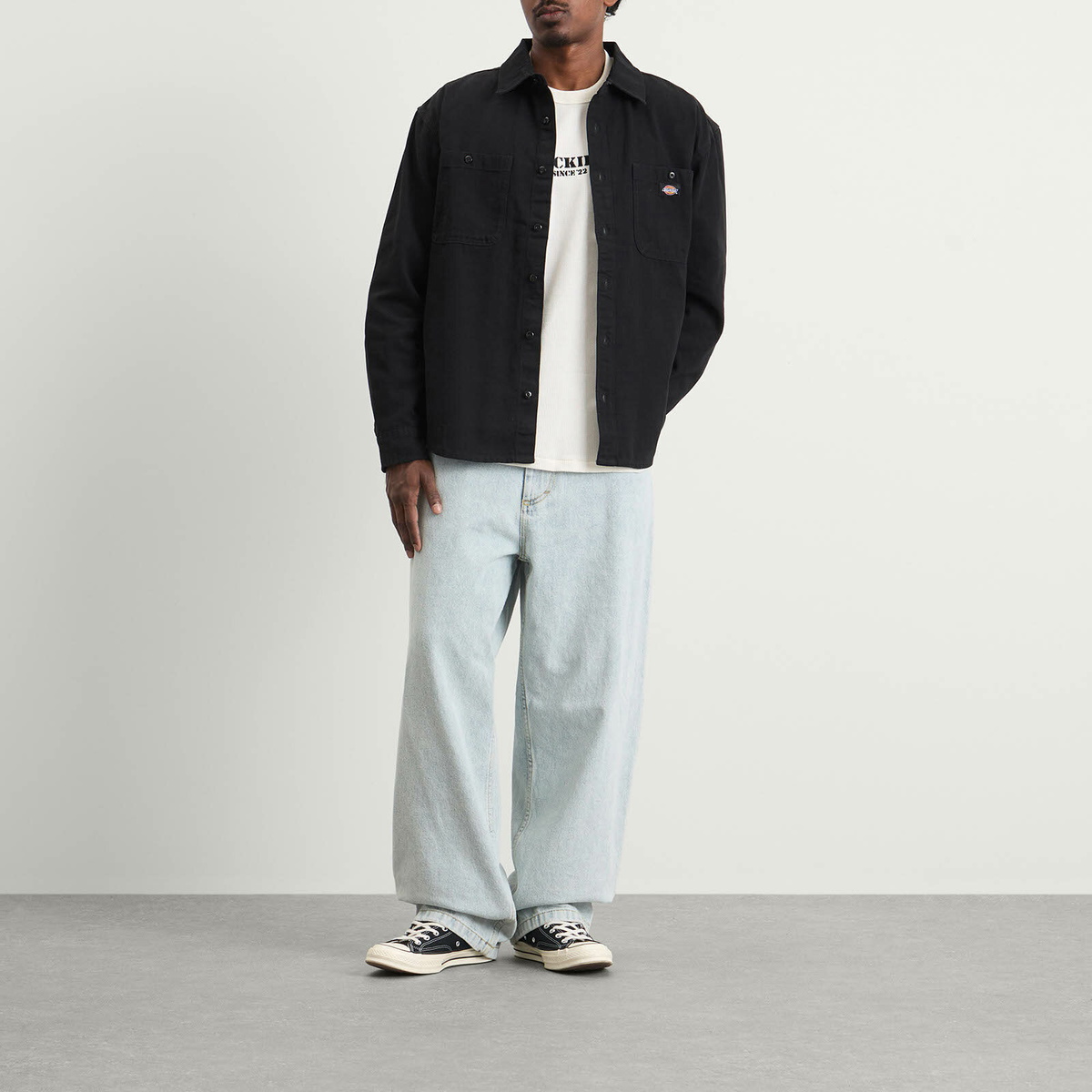 Dickies Men's Canvas Shirt in Black