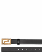 VERSACE - 30mm Greca Leather Belt