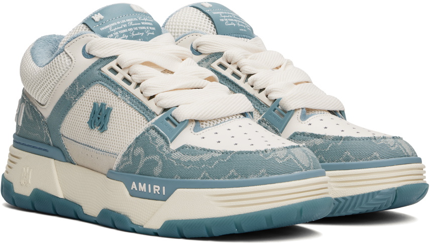 24AW new/AMIRI MA-1ロートップスニーカー Sneakers Blue Amiri Blue MA-1 Sneakers | ICETIME LUXE | Teal Amiris