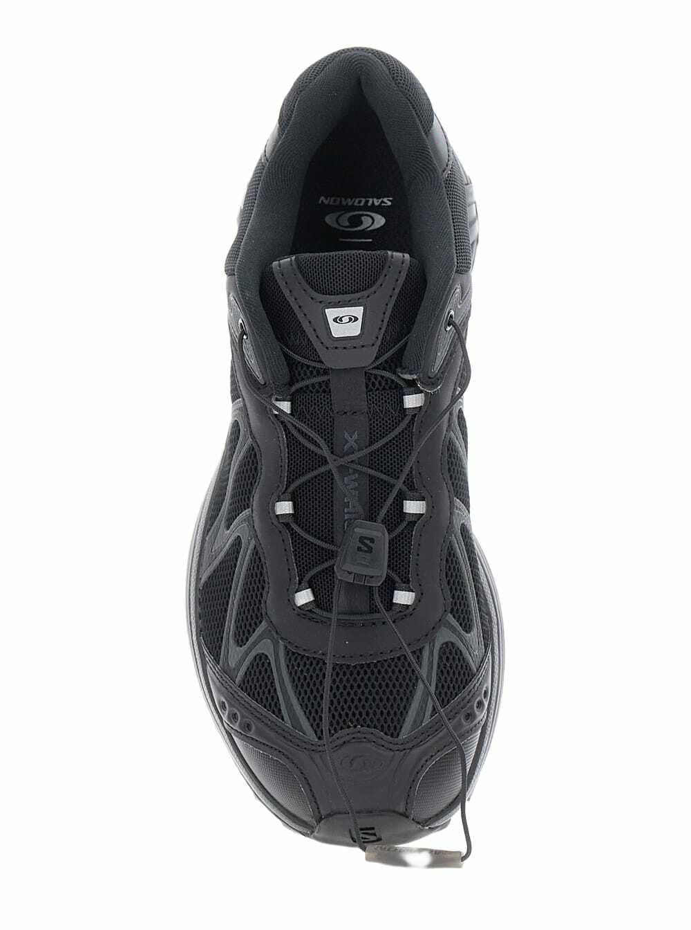 Salomon xt-whisper Black Sneakers With Printed Logo On The Side And Drawstring Closure In Fabric Unisex
