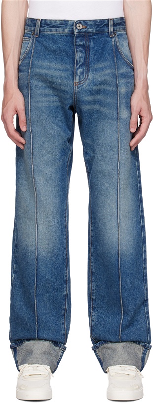 Photo: Balmain Blue Straight Jeans