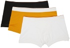 Heron Preston for Calvin Klein Three-Pack Yellow & White Season 2 Trunk Boxers