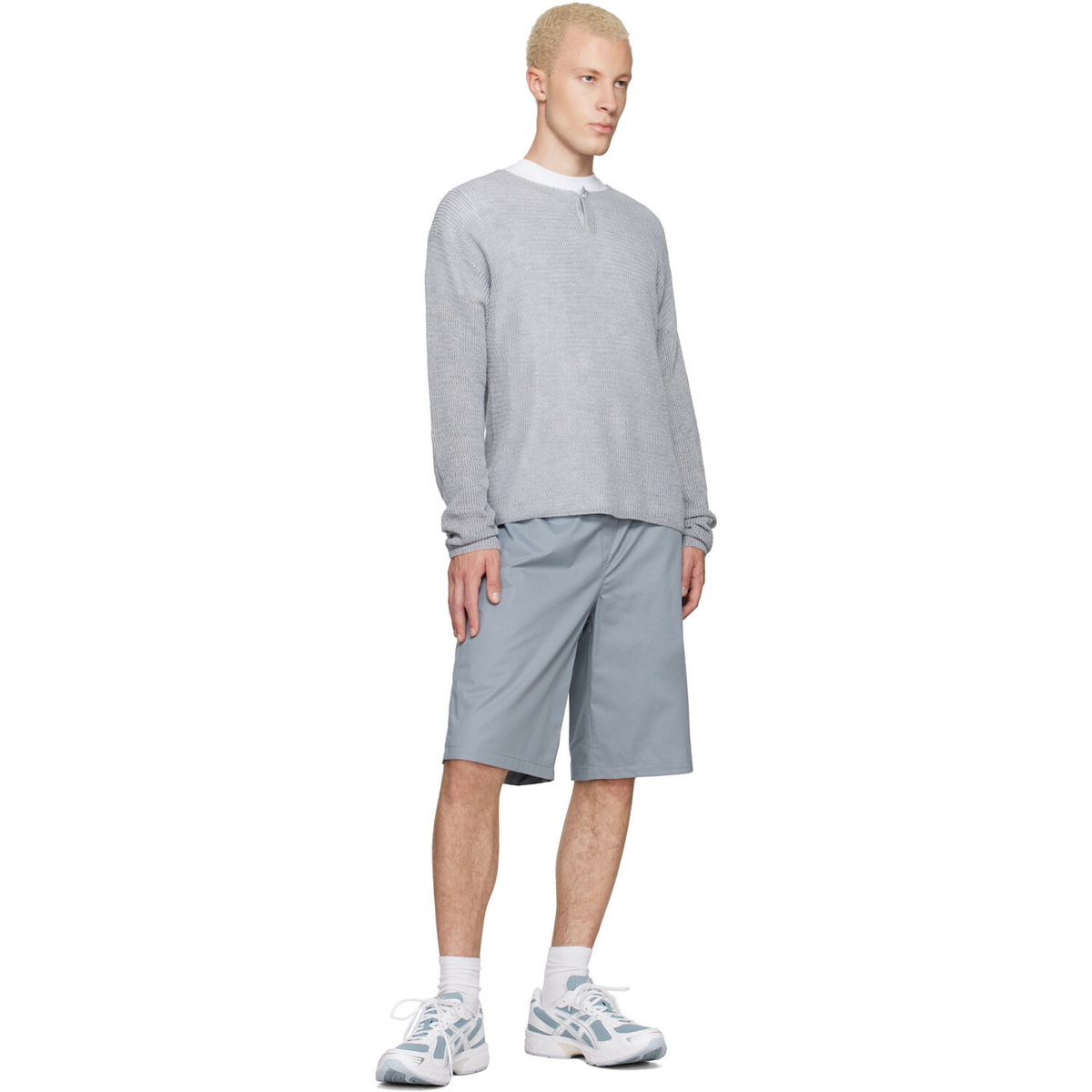 ASICS Blue & White Gel-1130 Sneakers