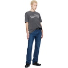 Maison Kitsuné Gray 'Maison Kitsuné 2002' Faded Comfort T-shirt