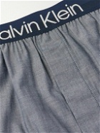 Calvin Klein Underwear - Slim-Fit Stretch-Cotton Chambray Boxer Briefs - Blue