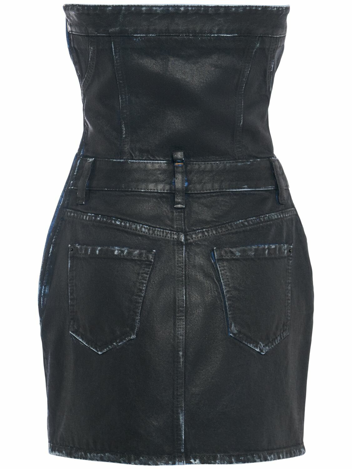 DSQUARED2 Icon Strapless Denim Short Dress Dsquared2