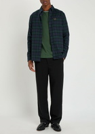 Fred Perry Blackwatch Tartan Flannel Shirt Navy
