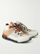 ON - Cloudtrax Po Recycled-Faux Suede, Mesh, Ripstop and Rubber Hiking Shoes - Neutrals