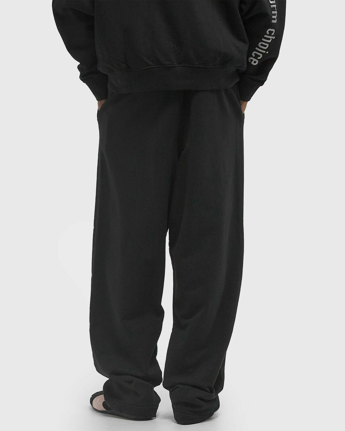 032c OUTLAW OVERSIZED SWEATPANTS Black Men