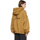 Rhude Tan Logo Full Zip Hoodie