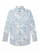 Etro - Paisley-Print Cotton-Poplin Shirt - Blue