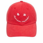 Damson Madder Women's Washed Smiley Cap in Red 