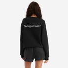 Hunza G Women's 80s Logo Embroidered Sweater in Black