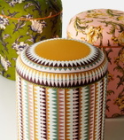 La DoubleJ Baba' printed canvas pouf