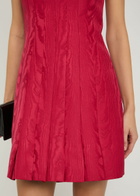 Emilia Wickstead Sascha Moiré Mini Dress Red
