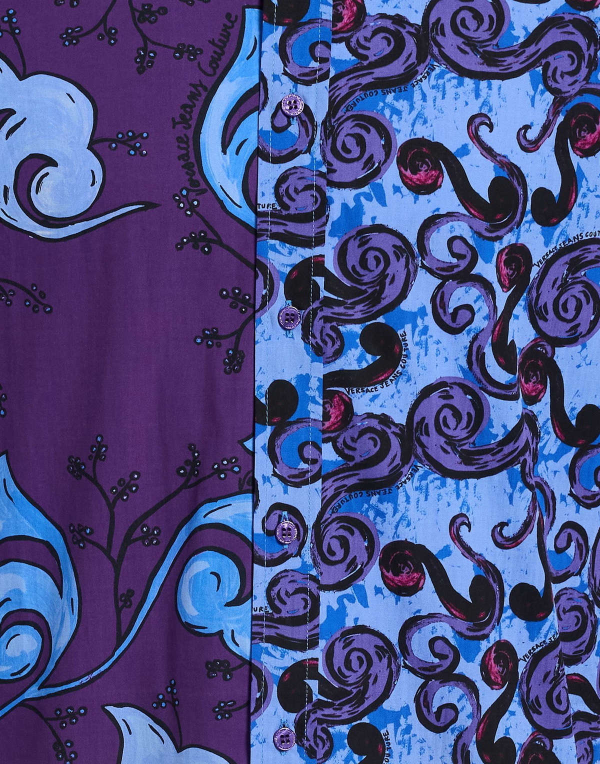 Versace Jeans Couture Mens Shirt in Purple