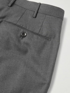 Incotex - Slim-Fit Wool Trousers - Gray