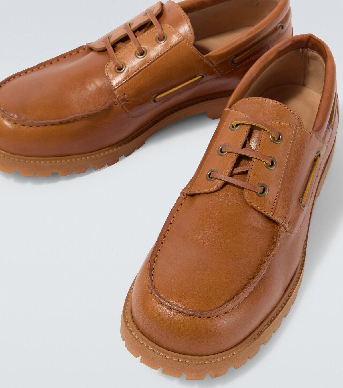 Studio Nicholson Gusto leather boat shoes