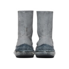 Maison Margiela Grey Paint Airbag Tabi Boots