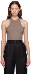 ANINE BING Brown Eva Tank Top