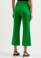 Day Birger ET Mikkelsen Berger Cropped Stretch-jersey Trousers Green XS (UK6 / XS)