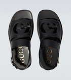 Gucci - GG leather sandals