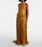 Marmar Halim Peplum ruched gown