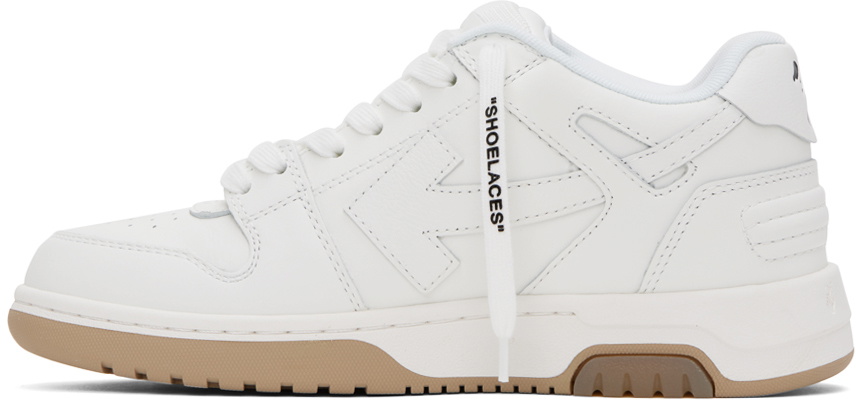 Off-White White & Beige Out Of Office 'For Walking' Sneakers