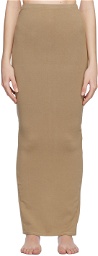 SKIMS Taupe Outdoor Maxi Skirt
