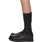 Rick Owens Black Nubuck Creeper Sock Boots