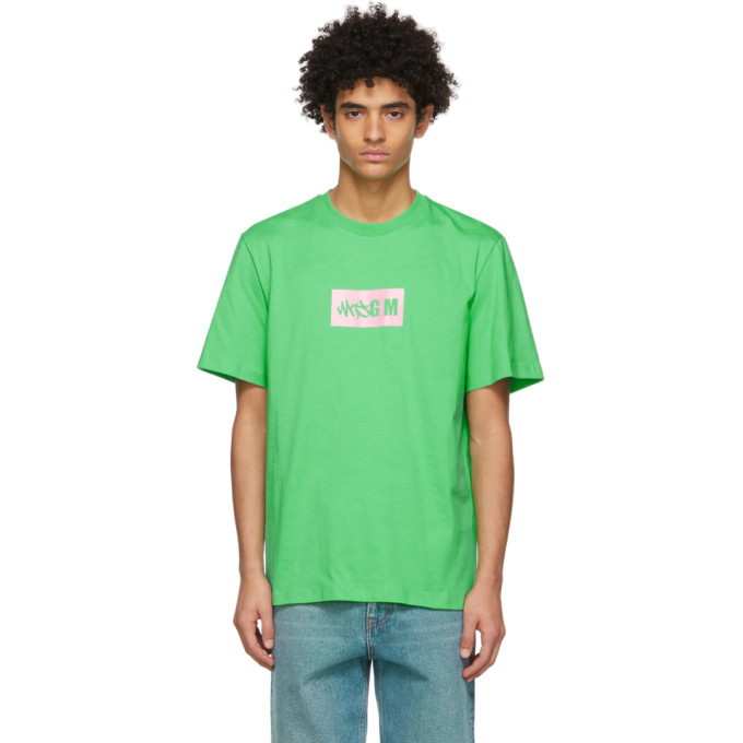 Photo: MSGM Green New Logo T-Shirt